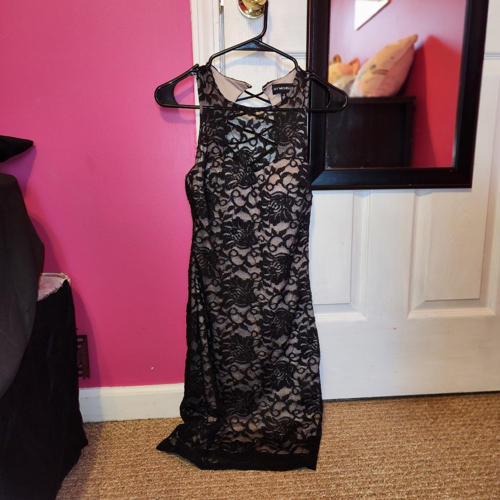 Lacey black dress